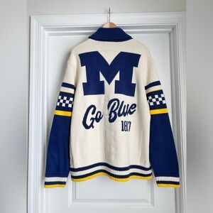 The Wild Collective Michigan Wolverines Unisex Cardigan Sweater (Size XL) - NWT